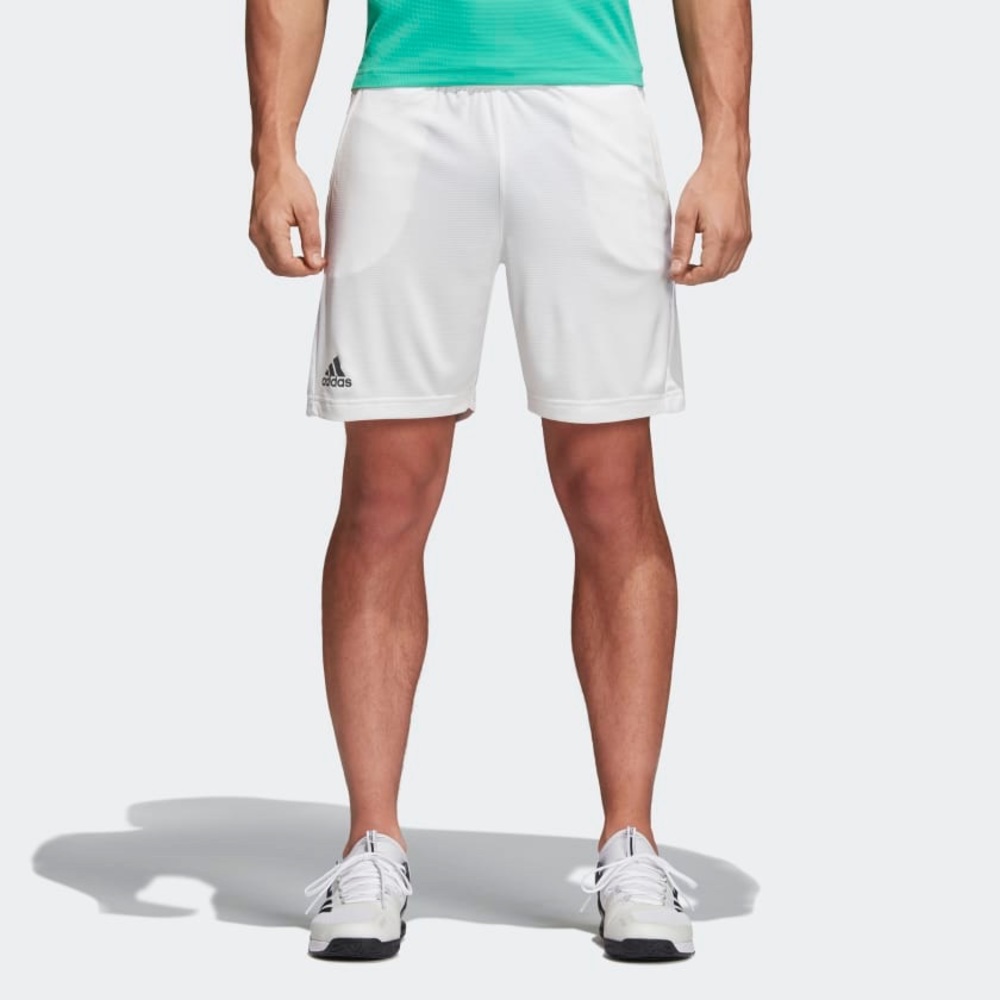 ADIDAS / MEN'S WHITE SHORTS SIZE L